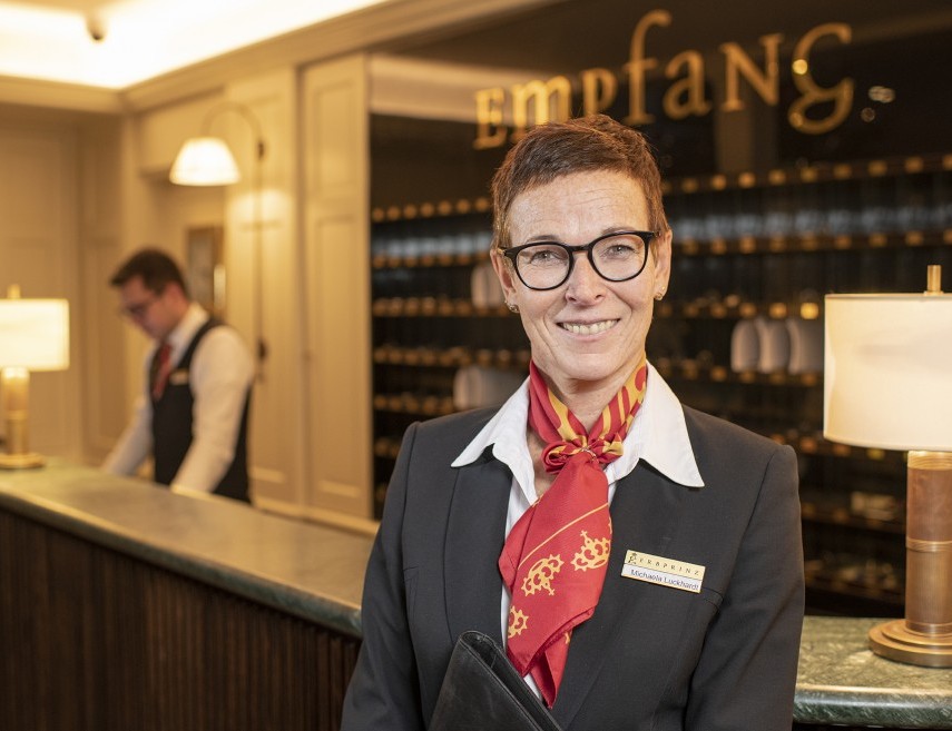 Erbprinz Rezeption Hotelleiterin