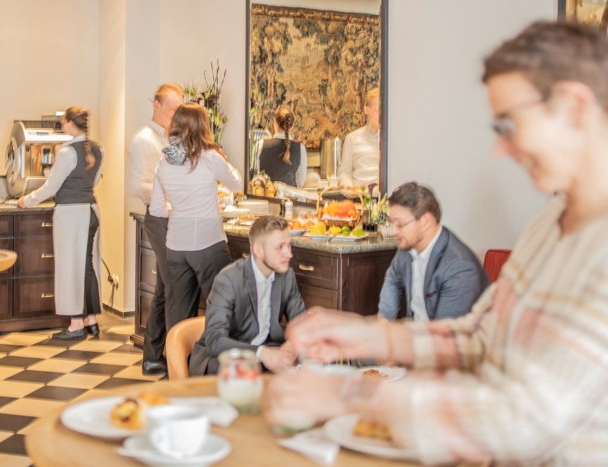 Tagen im Erbprinz- Kaffeepause